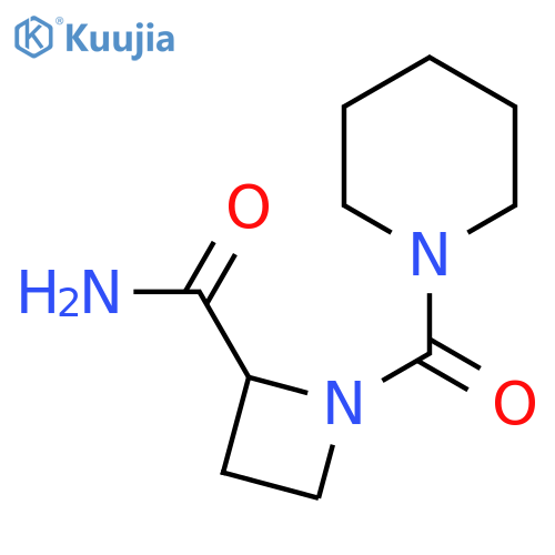 1-(piperidine-1-carbonyl)azetidine-2-carboxamide structure
