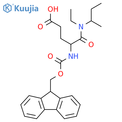 4-(butan-2-yl)(ethyl)carbamoyl-4-({(9H-fluoren-9-yl)methoxycarbonyl}amino)butanoic acid structure