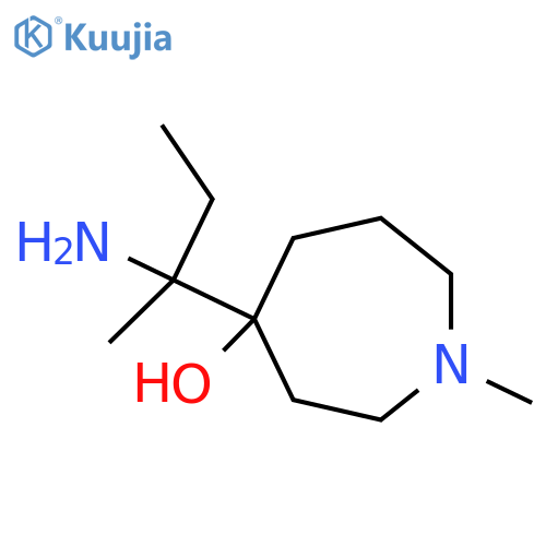 4-(2-aminobutan-2-yl)-1-methylazepan-4-ol structure