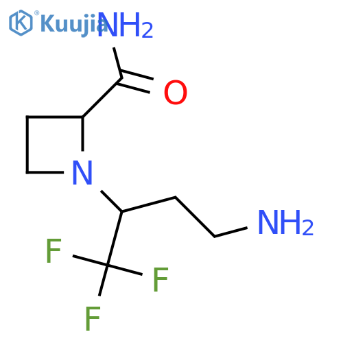 1-(4-amino-1,1,1-trifluorobutan-2-yl)azetidine-2-carboxamide structure