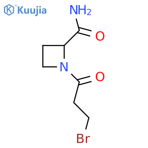 1-(3-bromopropanoyl)azetidine-2-carboxamide structure