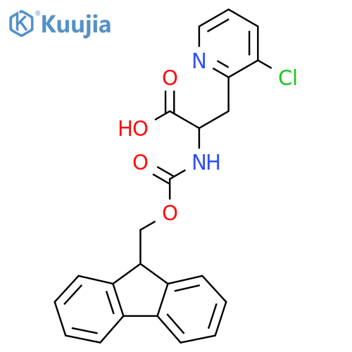 3-(3-chloropyridin-2-yl)-2-({(9H-fluoren-9-yl)methoxycarbonyl}amino)propanoic acid structure
