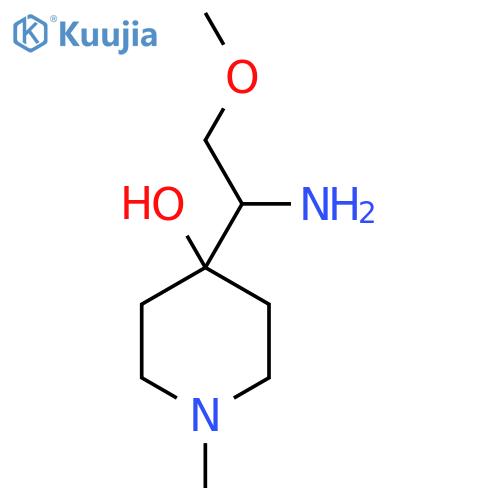 4-(1-amino-2-methoxyethyl)-1-methylpiperidin-4-ol structure