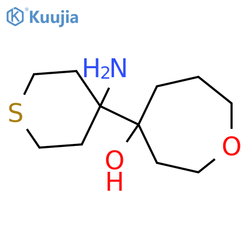4-(4-aminothian-4-yl)oxepan-4-ol structure