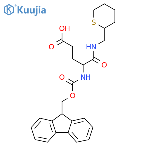 4-({(9H-fluoren-9-yl)methoxycarbonyl}amino)-4-{(thian-2-yl)methylcarbamoyl}butanoic acid structure