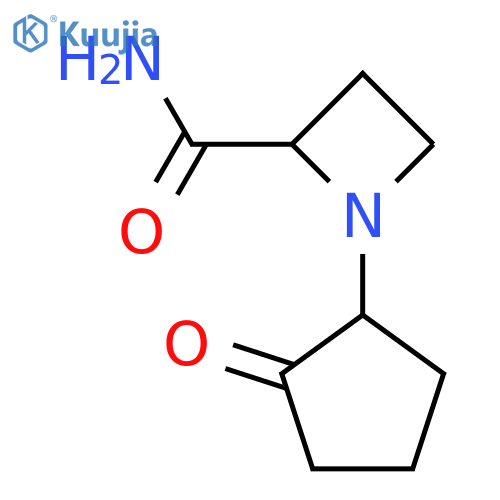 1-(2-Oxocyclopentyl)azetidine-2-carboxamide structure