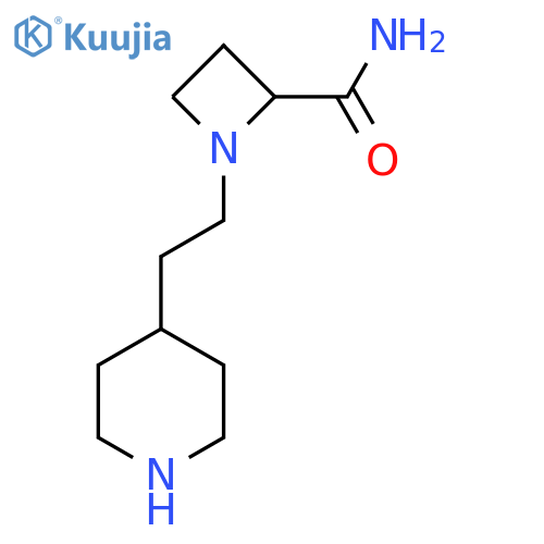 1-2-(piperidin-4-yl)ethylazetidine-2-carboxamide structure