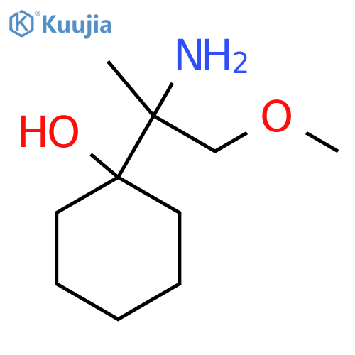 1-(2-amino-1-methoxypropan-2-yl)cyclohexan-1-ol structure