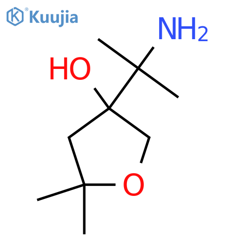 3-(2-aminopropan-2-yl)-5,5-dimethyloxolan-3-ol structure