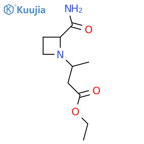 ethyl 3-(2-carbamoylazetidin-1-yl)butanoate structure