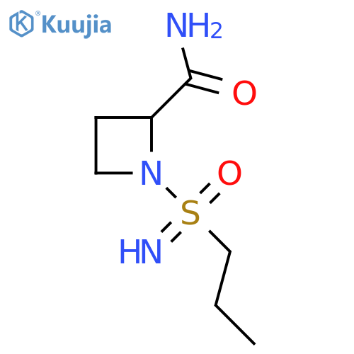 1-imino(oxo)propyl-lambda6-sulfanylazetidine-2-carboxamide structure