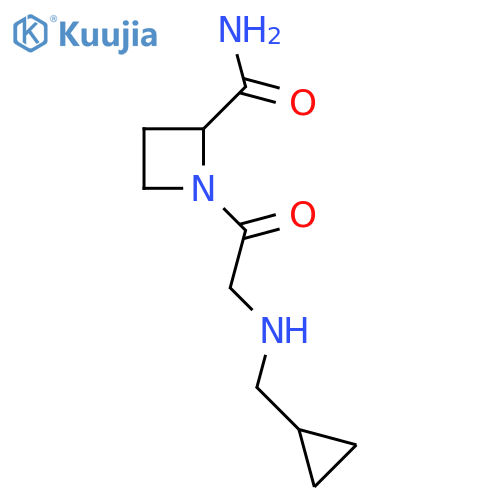 1-{2-(cyclopropylmethyl)aminoacetyl}azetidine-2-carboxamide structure