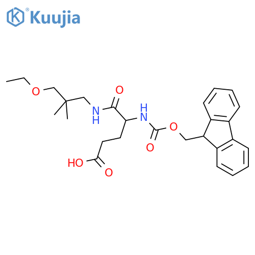 4-(3-ethoxy-2,2-dimethylpropyl)carbamoyl-4-({(9H-fluoren-9-yl)methoxycarbonyl}amino)butanoic acid structure