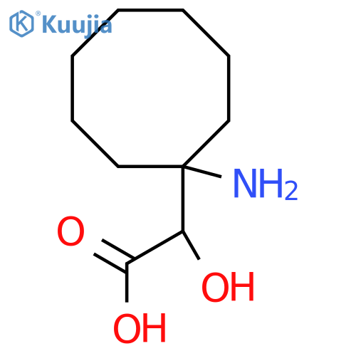 2-(1-aminocyclooctyl)-2-hydroxyacetic acid structure