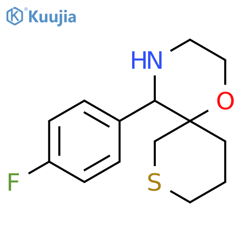 5-(4-fluorophenyl)-1-oxa-8-thia-4-azaspiro5.5undecane structure