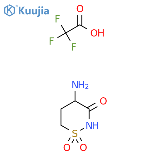4-amino-1,2-thiazinane-1,1,3-trione, trifluoroacetic acid structure