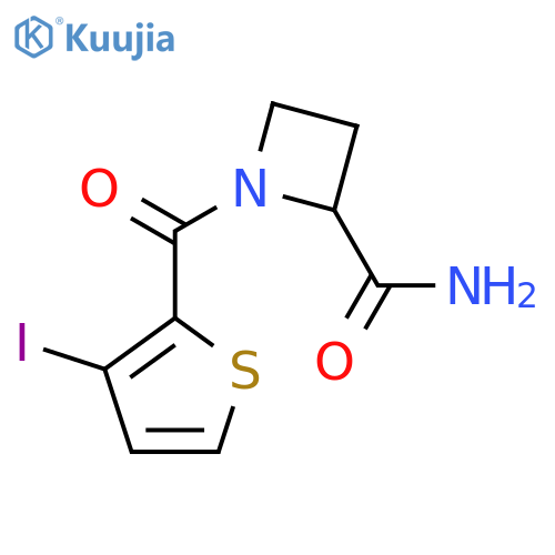 1-(3-iodothiophene-2-carbonyl)azetidine-2-carboxamide structure