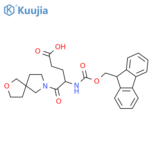 4-({(9H-fluoren-9-yl)methoxycarbonyl}amino)-5-{2-oxa-7-azaspiro4.4nonan-7-yl}-5-oxopentanoic acid structure