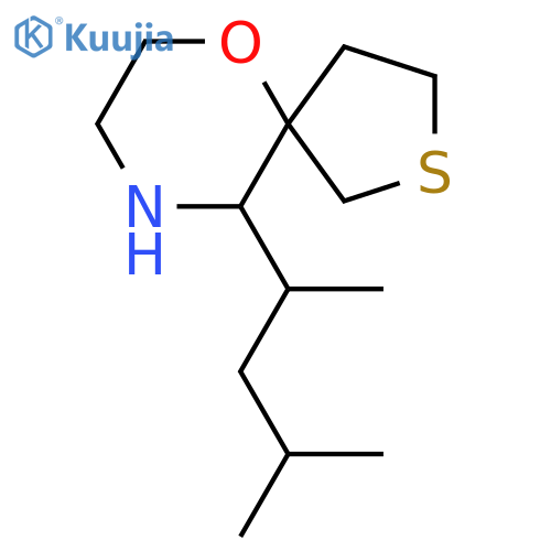 10-(4-methylpentan-2-yl)-6-oxa-2-thia-9-azaspiro4.5decane structure