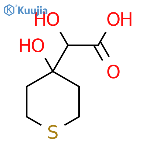 2-hydroxy-2-(4-hydroxythian-4-yl)acetic acid structure