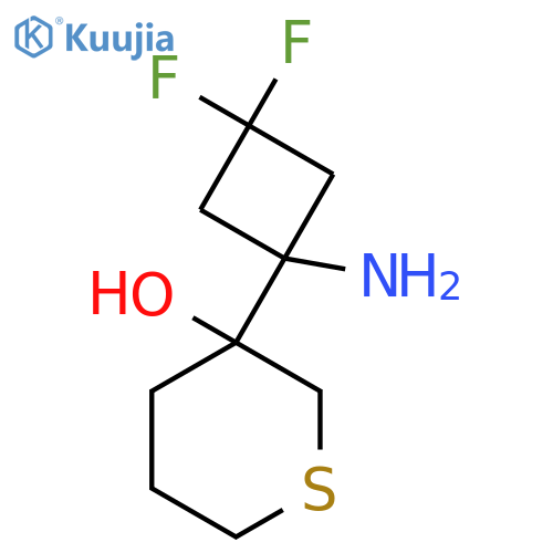 3-(1-amino-3,3-difluorocyclobutyl)thian-3-ol structure