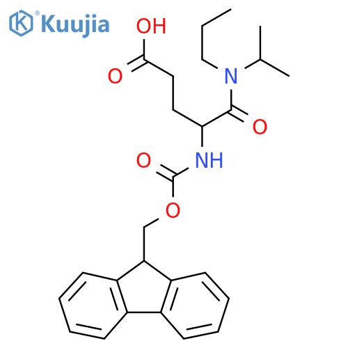 4-({(9H-fluoren-9-yl)methoxycarbonyl}amino)-4-(propan-2-yl)(propyl)carbamoylbutanoic acid structure