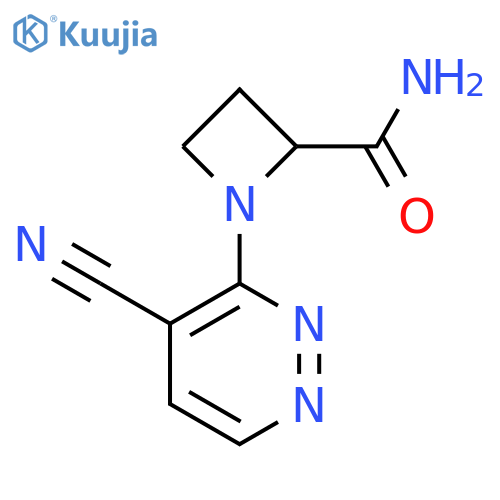 1-(4-cyanopyridazin-3-yl)azetidine-2-carboxamide structure
