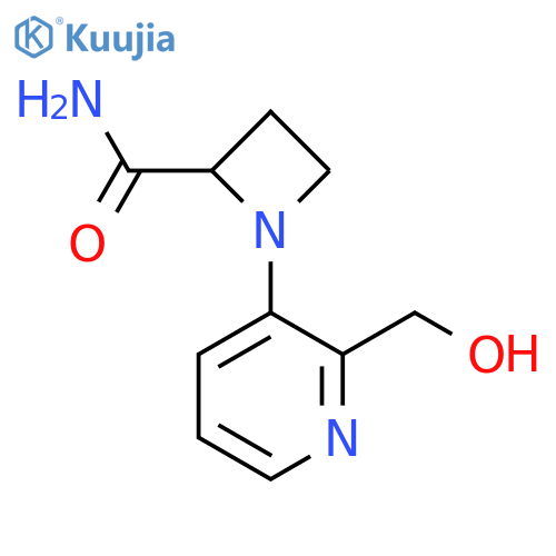 1-2-(hydroxymethyl)pyridin-3-ylazetidine-2-carboxamide structure