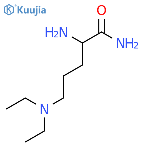 2-amino-5-(diethylamino)pentanamide structure