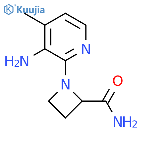 1-(3-amino-4-methylpyridin-2-yl)azetidine-2-carboxamide structure