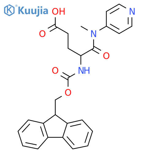 4-({(9H-fluoren-9-yl)methoxycarbonyl}amino)-4-methyl(pyridin-4-yl)carbamoylbutanoic acid structure