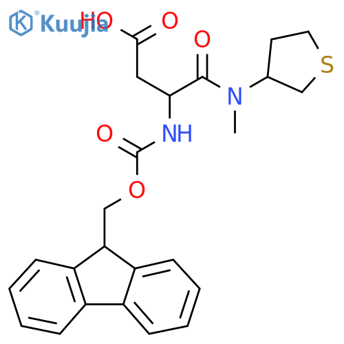 3-({(9H-fluoren-9-yl)methoxycarbonyl}amino)-3-methyl(thiolan-3-yl)carbamoylpropanoic acid structure