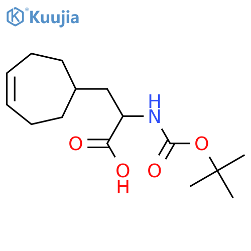 2-{(tert-butoxy)carbonylamino}-3-(cyclohept-4-en-1-yl)propanoic acid structure
