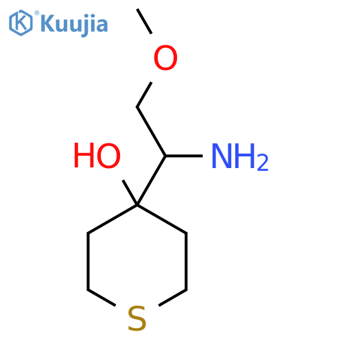 4-(1-amino-2-methoxyethyl)thian-4-ol structure