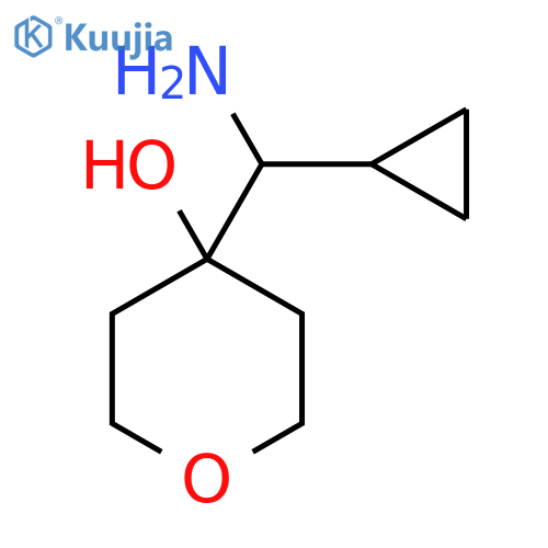 4-amino(cyclopropyl)methyloxan-4-ol structure