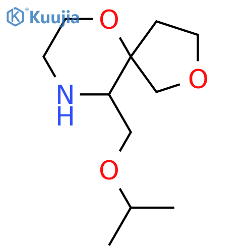 10-(propan-2-yloxy)methyl-2,6-dioxa-9-azaspiro4.5decane structure