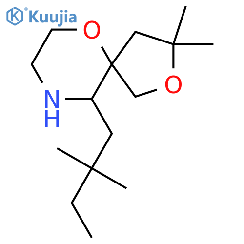 10-(2,2-dimethylbutyl)-3,3-dimethyl-2,6-dioxa-9-azaspiro4.5decane structure