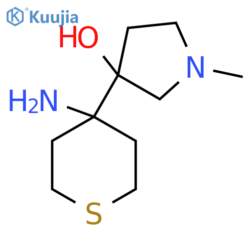 3-(4-aminothian-4-yl)-1-methylpyrrolidin-3-ol structure