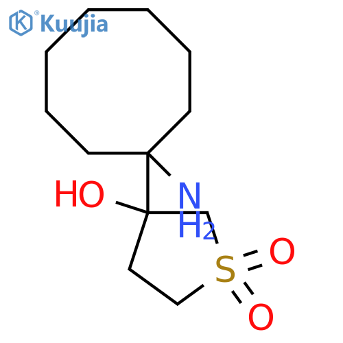 3-(1-aminocyclooctyl)-3-hydroxy-1lambda6-thiolane-1,1-dione structure