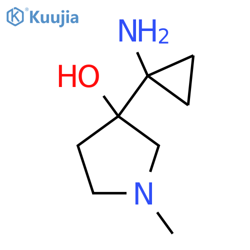 3-(1-aminocyclopropyl)-1-methylpyrrolidin-3-ol structure