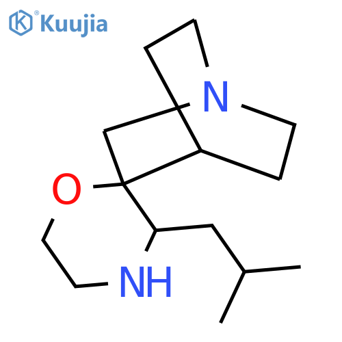 3'-(2-methylpropyl)-4-azaspirobicyclo2.2.2octane-2,2'-morpholine structure