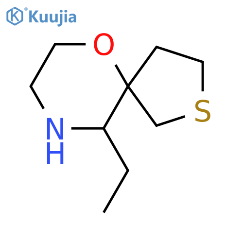 10-ethyl-6-oxa-2-thia-9-azaspiro4.5decane structure