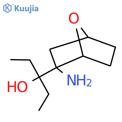 3-{2-amino-7-oxabicyclo2.2.1heptan-2-yl}pentan-3-ol structure