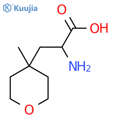 2-amino-3-(4-methyloxan-4-yl)propanoic acid structure