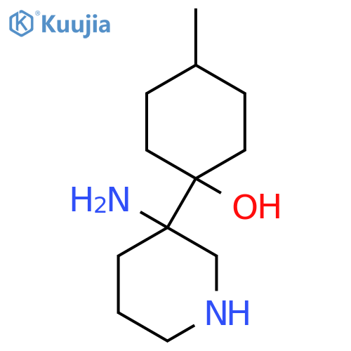 1-(3-aminopiperidin-3-yl)-4-methylcyclohexan-1-ol structure