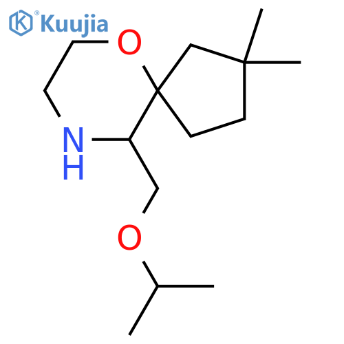 2,2-dimethyl-10-(propan-2-yloxy)methyl-6-oxa-9-azaspiro4.5decane structure