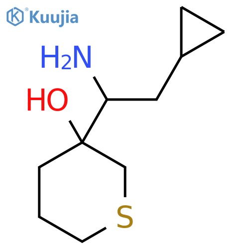 3-(1-amino-2-cyclopropylethyl)thian-3-ol structure