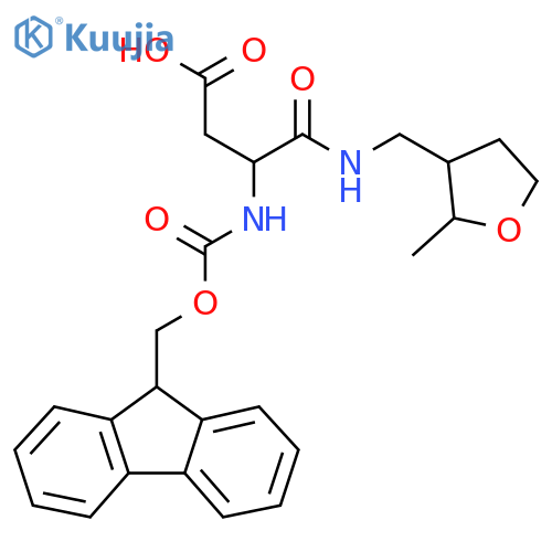 3-({(9H-fluoren-9-yl)methoxycarbonyl}amino)-3-{(2-methyloxolan-3-yl)methylcarbamoyl}propanoic acid structure