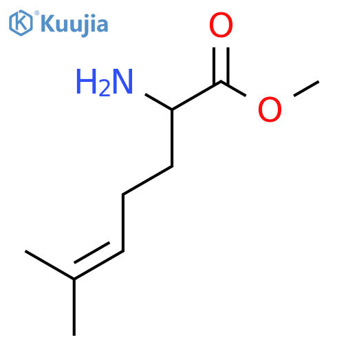 methyl 2-amino-6-methylhept-5-enoate structure