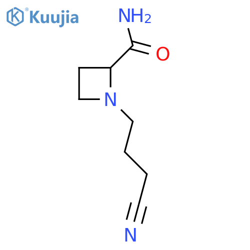 1-(3-cyanopropyl)azetidine-2-carboxamide structure